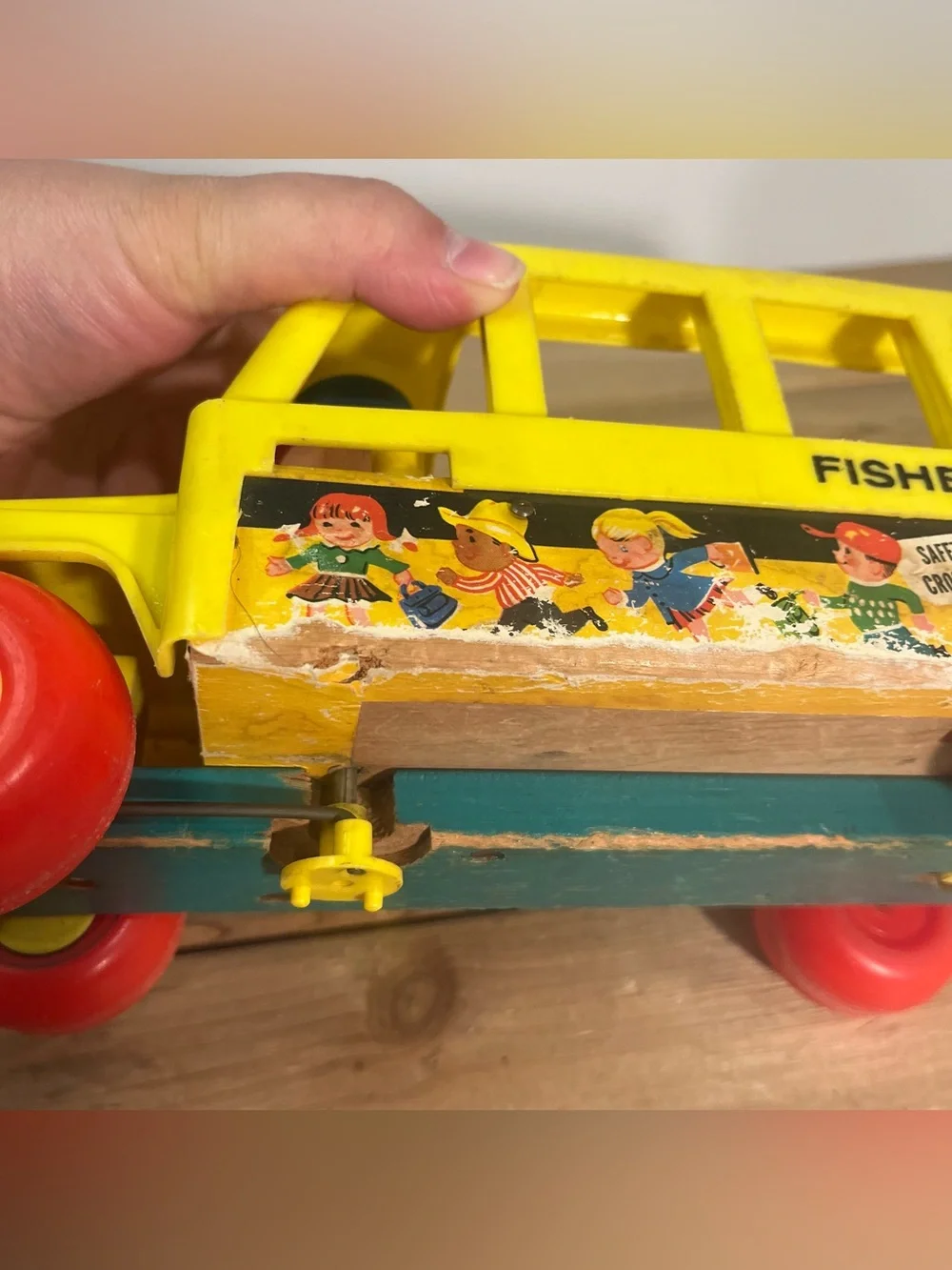 1965 Fisher Price Little People School Bus | Vintage School Bus-No People 192.